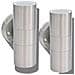 Applique Led Parete Esterno 2pz. Acciaio Inox Proiezione In Alto / in Basso - Foto miniatura 4