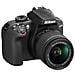 Kit Fotocamera D3400 + Obiettivo EF-S 18-55mm + SD Card + Borsa MOS Sensore CMOS 24.2 Mpx Display 3" Filmati Full HD NFC Wi-Fi Nero - Foto miniatura 3