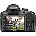 Kit Fotocamera D3400 + Obiettivo EF-S 18-55mm + SD Card + Borsa MOS Sensore CMOS 24.2 Mpx Display 3" Filmati Full HD NFC Wi-Fi Nero - Foto miniatura 6