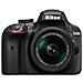 Kit Fotocamera D3400 + Obiettivo EF-S 18-55mm + SD Card + Borsa MOS Sensore CMOS 24.2 Mpx Display 3" Filmati Full HD NFC Wi-Fi Nero - Foto miniatura 9