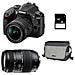 Kit Fotocamera D3400 + Obiettivo EF-S 18-55mm + SD Card + Borsa MOS Sensore CMOS 24.2 Mpx Display 3" Filmati Full HD NFC Wi-Fi Nero - Foto miniatura 2