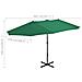 Ombrellone Da Esterni Con Palo In Alluminio 460x270 Cm Verde - Foto miniatura 4