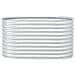 Fioriera Per Giardino 160x80x81 Cm In Acciaio Zincato Argento - Foto miniatura 3
