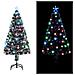 Albero di Natale Preilluminato con Supporto 120 cm Fibra Ottica - Foto miniatura 1