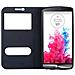 Custodia Compatibile Con Lg G3 In Bruno Pietra - Coperchio Protettivo Con Chiusura Magnetica, Funzione Stand E 2 Finestre Di Visualizzazione - Foto miniatura 9