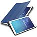 Custodia Per Tablet Compatibile Con Samsung Galaxy Tab E (9.6"" Zoll) Sm-t561 / T560 In Blu Scuro Jersey - Coperchio Protettiva Ultra Sottile Senza Funzione Auto Wake Up E Stand - Foto miniatura 3