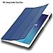 Custodia Per Tablet Compatibile Con Samsung Galaxy Tab E (9.6"" Zoll) Sm-t561 / T560 In Blu Scuro Jersey - Coperchio Protettiva Ultra Sottile Senza Funzione Auto Wake Up E Stand - Foto miniatura 7