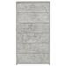 Credenza 6 Cassetti Grigio Cemento 50x34x96cm Legno Multistrato - Foto miniatura 4