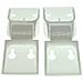 C6aew C4 Petto Freezer Door Coperchio Frontale Cerniere (confezione Da 2)  - Foto miniatura 1