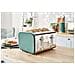 Stp2091 Set Da Colazione Bollitore Senza Fili 1,7l Tostapane Pane 4 Verde Nordic - Foto miniatura 2