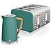Stp2091 Set Da Colazione Bollitore Senza Fili 1,7l Tostapane Pane 4 Verde Nordic - Foto miniatura 1