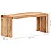 Panca 110x38x46 Cm In Legno Massello Di Acacia - Foto miniatura 6