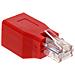 69994K RJ-45 RJ-45 Rosso cavo di interfaccia e adattatore - Foto miniatura 2
