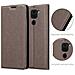 Custodia Compatibile Con Xiaomi Redmi 10x 4g In Bruno Caffè - Coperchio Protettiva Con Chiusura Magnetica, Funzione Stand E Tasca Per Le Carte - Foto miniatura 6