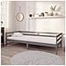 Divano Letto Con Materasso 90x200 Cm Grigio In Massello Di Pino - Foto miniatura 1
