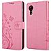 Cadorabo Custodia Compatibile Con Samsung Galaxy Xcover 5 In Rosa Fiore - Coperchio Protettivo In Design Floreale Con Chiusura Magnetica, Funzione Stand E Slot Per Carte - Foto miniatura 7