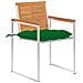Sedie Da Giardino 2 Pz Con Cuscini In Legno Acacia E Acciaio - Foto miniatura 2