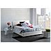 Letto Matrimoniale Bernadette, Letto Contenitore Con Rivestimento In Tessuto, 100% Made In Italy, Apertura Frontale, Con Materasso Cm 140x200 Incluso, Bianco - Foto miniatura 1