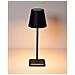 Lampada Da Tavolo Led Senza Fili Ricarica Usb-c Dimmerabile In Metallo Nero - Foto miniatura 2