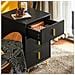 Comodino Letto Con 3 Cassetti Tavolino Da Salotto O Soggiorno Tavolino Telefono Nero 40x40x63cm, Fbt115-l-sch - Foto miniatura 5