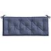Cuscino Panca Giardino Blu Marino 120x50x7cm In Tessuto Oxford - Foto miniatura 2