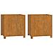 Fioriere Con Gambe 2pz Ruggine 49x47x50 Cm Acciaio Corten - Foto miniatura 1
