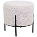 Pouf Alford - Bianco - Poliestere - 35,5x35,5x37 Cm - Foto miniatura 1