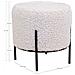 Pouf Alford - Bianco - Poliestere - 35,5x35,5x37 Cm - Foto miniatura 3