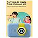 Fl1 Kids Hd 1080p Flip Lens Photo & Video Camera Microsd 2''lcd Color Screen Blue - Foto miniatura 8