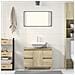 Mobile Lavabo Rovere Sonoma 80x33x60 Cm In Legno Multistrato - Foto miniatura 3