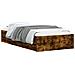Giroletto Con Cassetti Rovere Fumo 75x190 Cm Legno Multistrato - Foto miniatura 3