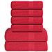 Set Asciugamani 6 Pz Rossi 360 Gsm 100% Cotone - Foto miniatura 1