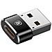 Adattatore Da Usb-c A Usb-a 2.0 Ricarica 5a E Sincronizzazione 480 Mb/s, Nero - Foto miniatura 1