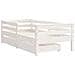 Giroletto Bambini con Cassetti Bianco 70x140cm Massello di Pino - Foto miniatura 4