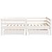 Giroletto Bambini con Cassetti Bianco 70x140cm Massello di Pino - Foto miniatura 9