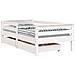 Giroletto Bambini con Cassetti Bianco 70x140cm Massello di Pino - Foto miniatura 1