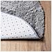 Tappeto Shaggy a Pelo Lungo NAVARRA Grigio Chiaro 240x240 cm - Foto miniatura 2