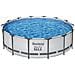 Piscina Fuori Terra - In Giro - 427x122 Cm - Grigio - Include Accessori Coordinati Cb36 - Foto miniatura 6