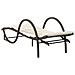 Lettino Prendisole Con Cuscino Marrone 60x199x42 Cm Polyrattan - Foto miniatura 5