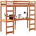 Giroletto Soppalco senza Materasso Marrone Cera 75x190cm Pino - Foto miniatura 4