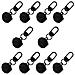 Set Da 10 Portachiavi Con Ciondolo A Pompon Carino - Accessorio Alla Moda Black - Foto miniatura 1