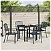 Set da Pranzo per Giardino 5 pcs Antracite Acciaio - Foto miniatura 4