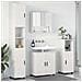 Set di mobili per il bagno 4 pcs Bianco lucido 61 x 35 x 64 cm - Foto miniatura 2