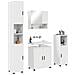Set di mobili per il bagno 4 pcs Bianco lucido 61 x 35 x 64 cm - Foto miniatura 3