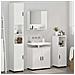 Set di mobili per il bagno 4 pcs Bianco lucido 61 x 35 x 64 cm - Foto miniatura 4