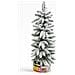 Albero Di Natale Innevato 90cm Con 54 Rami E Neve Effetto Realistico Base Tronco - Foto miniatura 1