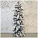 Albero Di Natale Innevato 90cm Con 54 Rami E Neve Effetto Realistico Base Tronco - Foto miniatura 3