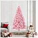 Albero di Natale artificiale con luci integrate Rosa 210 cm PVC - Foto miniatura 2