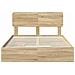 Letto con Contenitore con testiera Rovere Sonoma 140 x 190 cm - Foto miniatura 8