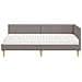 Struttura Letto Angolare con Materasso 2 pcs Talpa Tessuto - Foto miniatura 5